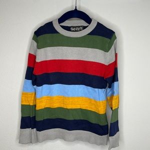 Sezzit Color Block Stripe Cotton Sweater in Size 7